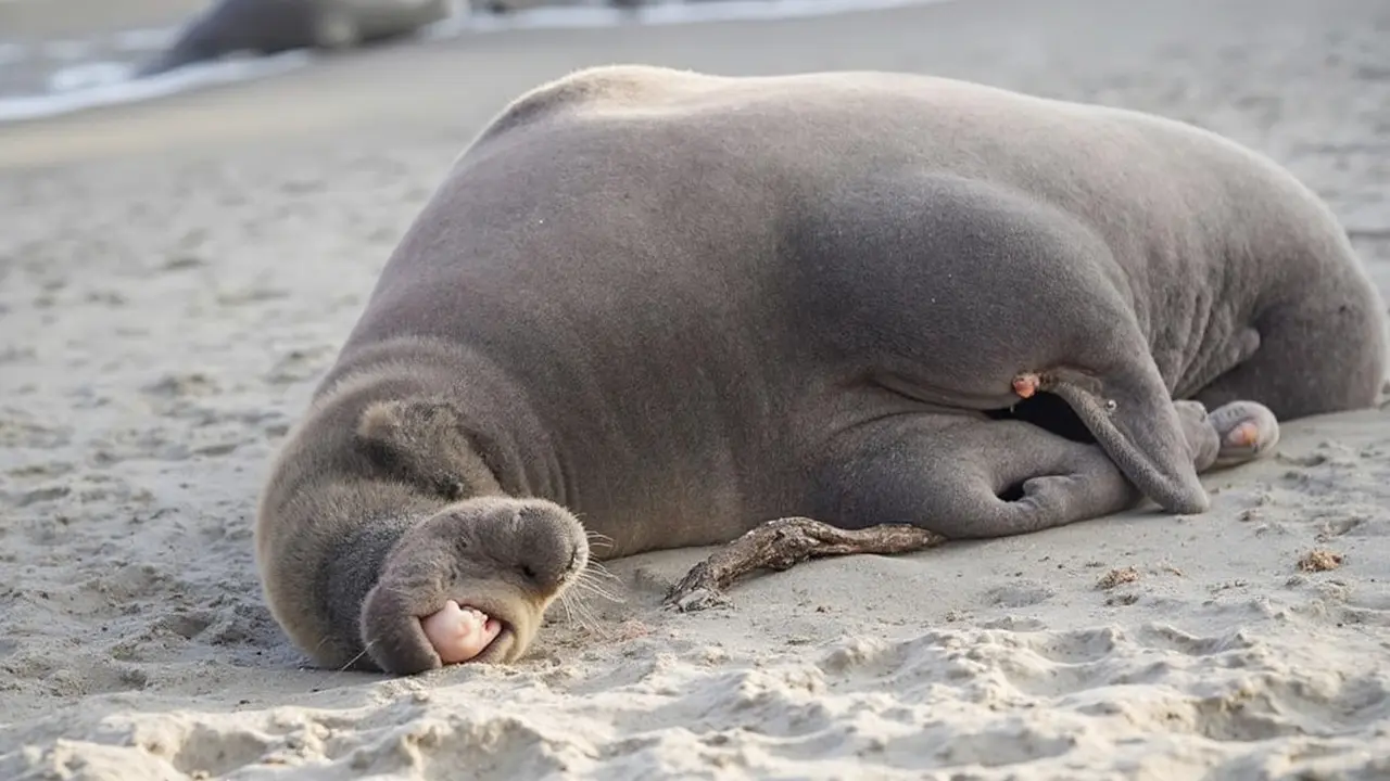 Oregon Elephant Seal Pup Survives Shocking Knife Attack, Authorities Urge Public Help