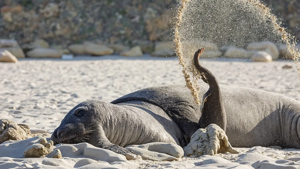 Southern Elephant Seal Buffel Draws Crowds During Annual Moult on South African Beaches